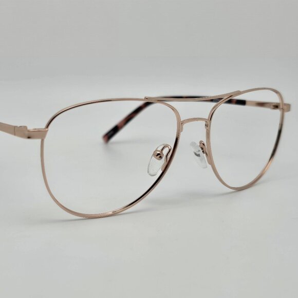 Otis + Grey OG20200 RO/G Rose Gold Aviator Eyeglasses Frame 54-15-140 - Picture 6 of 9